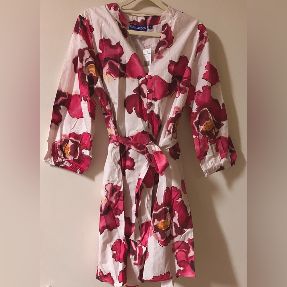 Ro's Garden CC Cooper Floral Cotton Minidress Size Small